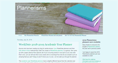Desktop Screenshot of plannerisms.com